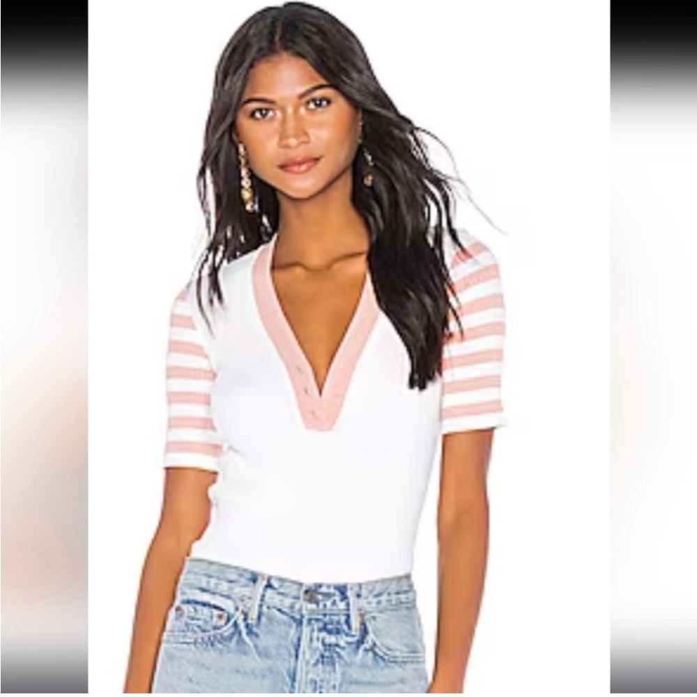 Amanda Uprichard Short Sleeve Sweater
